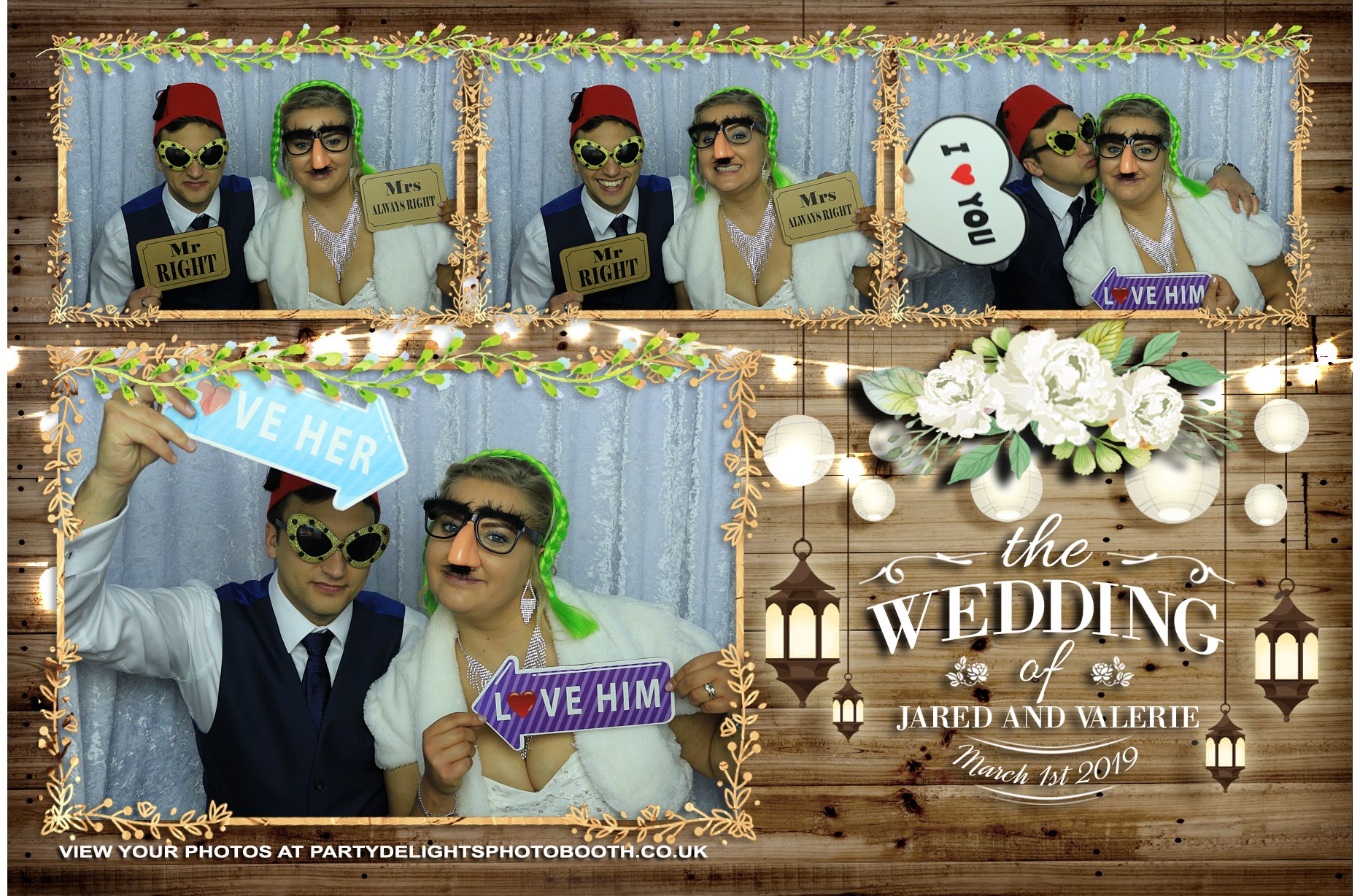 Jared and Valerie’s Wedding - Prints | View more photos from the event at gallery.partydelightsphotobooth.co.uk/u/PartyDelightsPhotoBooth/Jared-and-Valerie’s-Wedding-Prints